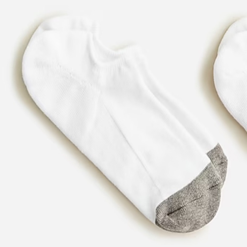 J crew no show socks for men ivory white